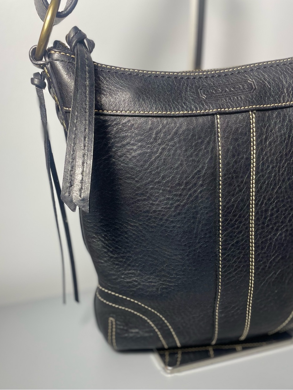 Coach Bleecker Slim Duffle Pebbled Leather 2006-COA - Picture 8 of 12